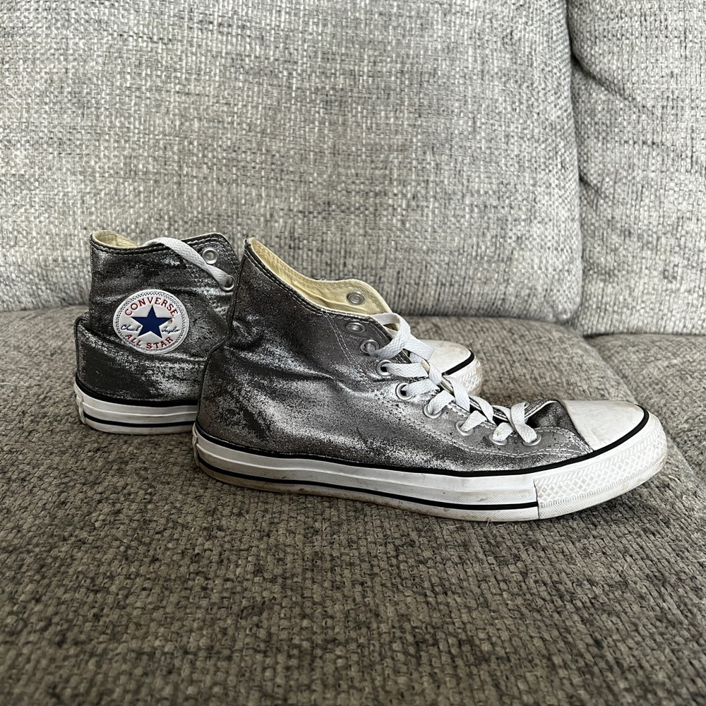metallic converse